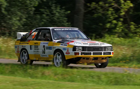 Picture road, Audi, rally, Quattro, 1984, group B, Sport Four