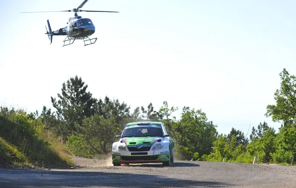 Picture Sport, Machine, Helicopter, Race, Rally, Rally, Skoda, Fabia