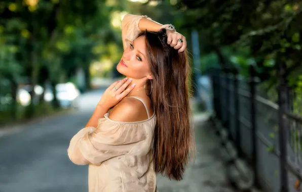 Girl, street, Valerie