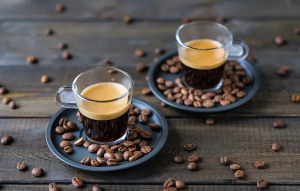 Coffee, Cup, wood, coffee beans, coffee, coffee beans