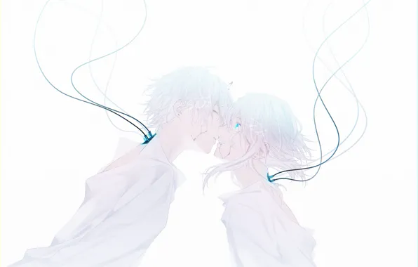 Sadness, girl, cracked, wire, kiss, guy, under water