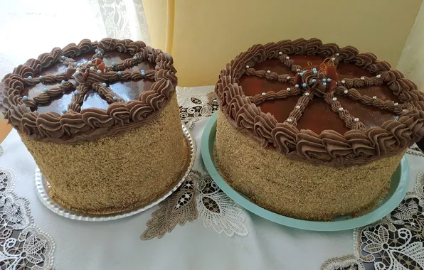 Chocolate, cakes, wallnut