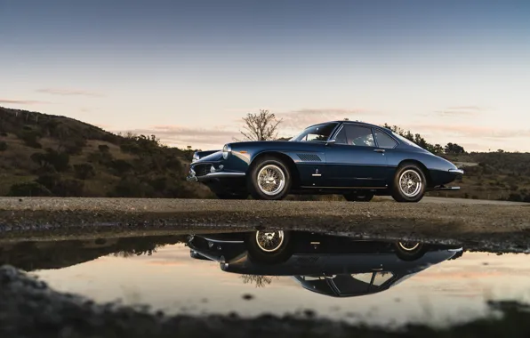 Reflection, Wheel, Ferrari, Classic, Classic car, Ferrari 400 Superamerica, The Short Wheelbase Coupe Aerodynamic, 400 …