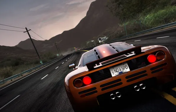 Road, mountains, night, cars, Hot Pursuit, eed For Speed