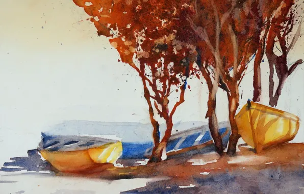 Nature, picture, watercolor