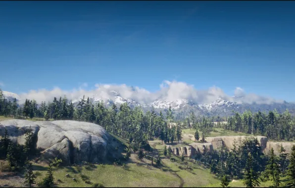 HDR, Heaven, Sky, Rock, Wood, Landscape, Mountain, Game