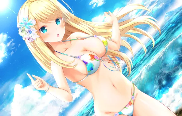 Picture swimsuit, summer, girl, girlfriend (kari)