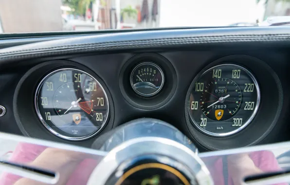 Speedometer, Devices, Lamborghini 400GT