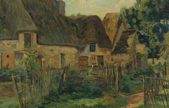 House, picture, village, impressionism, Arman Hyomin, Armand Guillaumin, Landscape of the Ile-de-France