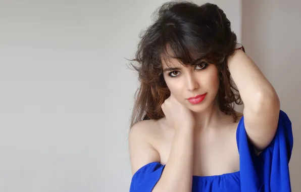 Eyes, look, girl, face, background, hair, lipstick