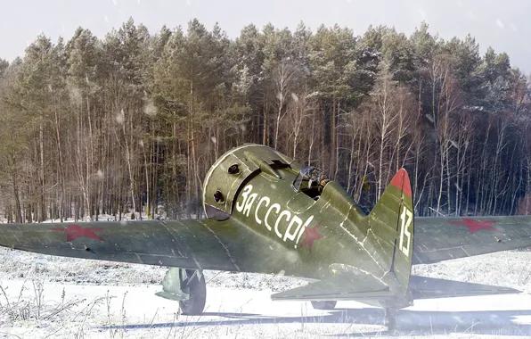 Ass, -16, THE RED ARMY AIR FORCE, fighter of the sixteenth, Soviet single-engine fighter-monoplane, FOR …