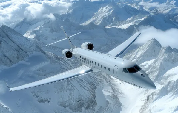 Flight, aviation, the plane, technique, AI art, neural network