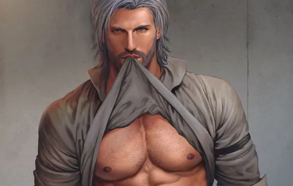 Picture look, art, male, shirt, muscle