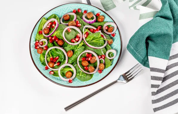 Picture plate, fruit, plug, vegetables, salad