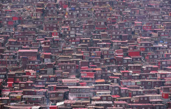 The city, China, houses, architecture