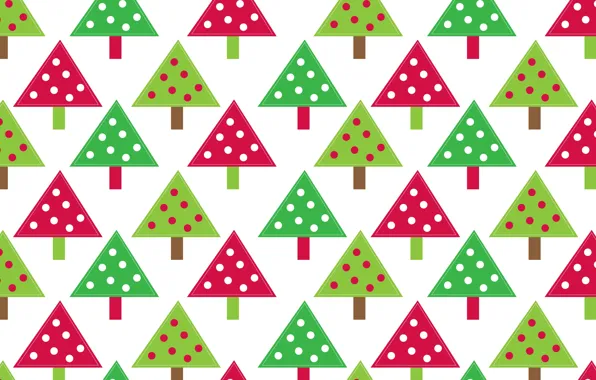 Abstraction, tree, holiday, pattern, paint, toys, tree, New Year