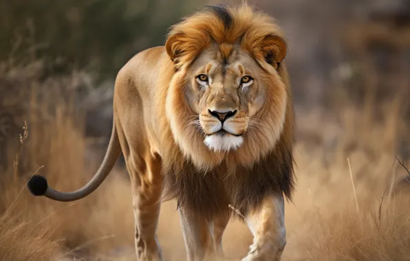 Nature, Leo, walk, digital art, AI art, neural network, the art of artificial intelligence