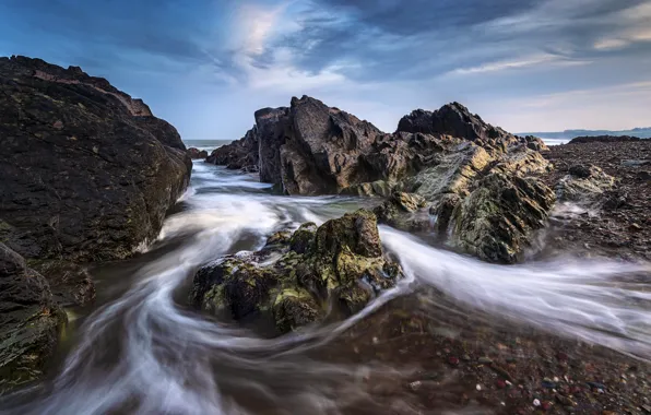 Rocks, coast, Ireland