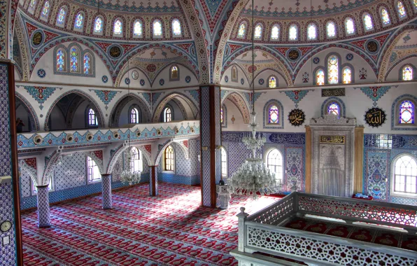 Picture pattern, paint, arch, mosque, architecture, Turkey, column, Manavgat