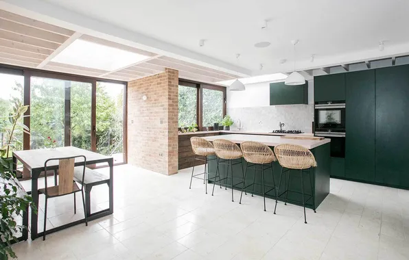 Style, Villa, interior, Italy, kitchen, dining room, dining area, Italian design