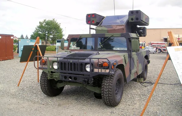 Military, army, american, US Army, missile, High Mobility Multipurpose Wheeled Vehicle, Stinger, military vehicle