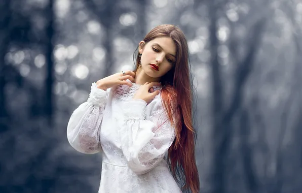 Girl, pose, background