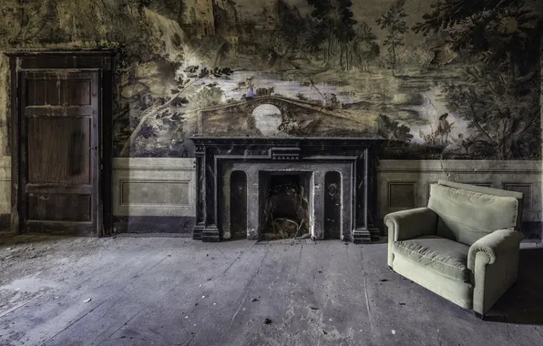 Background, room, chair