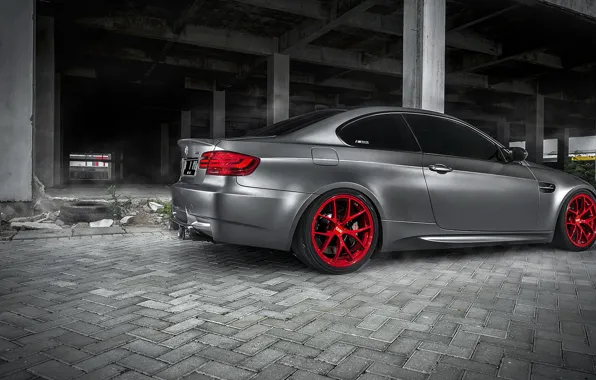 Red, grey, tuning, bmw, BMW, drives, BBS