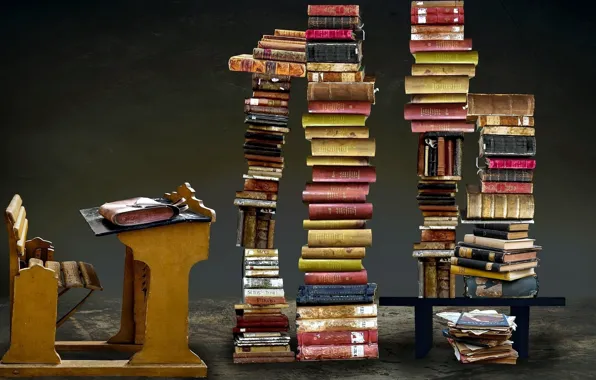 Books, Parta, stack