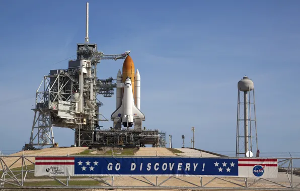 Shuttle, Discovery, spaceport, launch pad