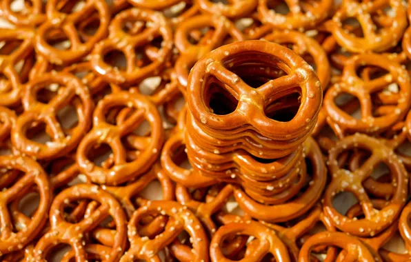 Macro, a lot, cakes, the pretzels, pretzels