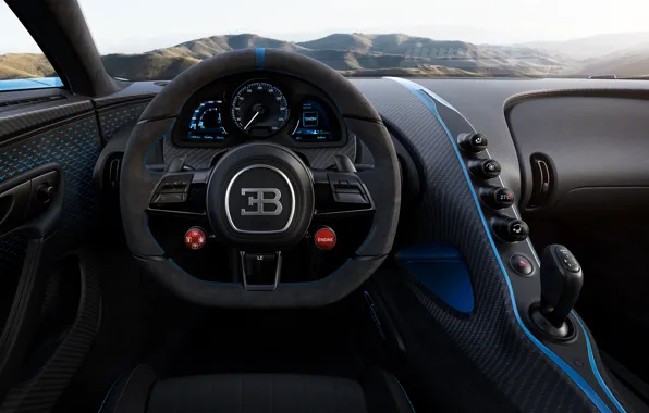 The wheel, Bugatti, salon, hypercar, Chiron, 2020, Pur Sport