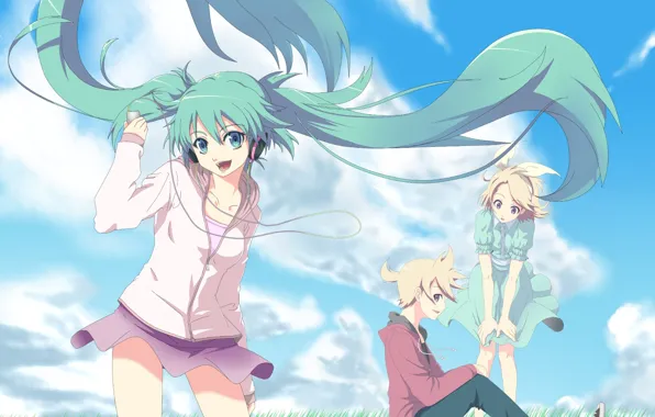 Picture girl, anime, Miku, Miku Hatsune