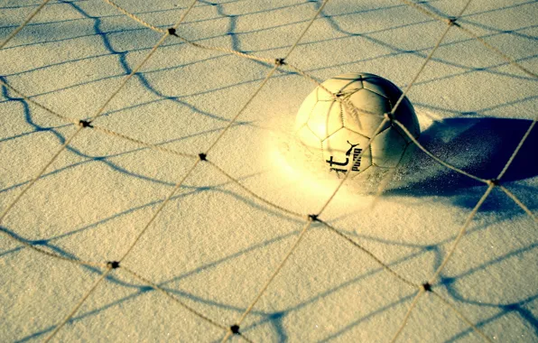 Snow, mesh, sport, the ball