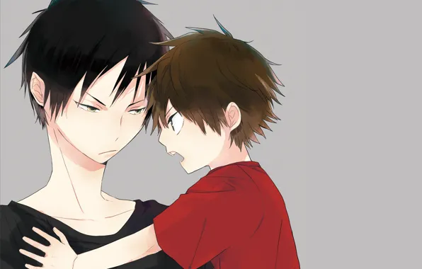 Boy, guy, two, Durarara, Durarara, Shizuo Heiwajima, Of Izaya Orihara, The headless horseman