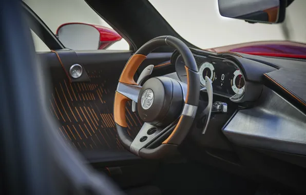 Picture Alfa Romeo, steering wheel, 2023, Alfa Romeo 33 Stradale, 33 Road