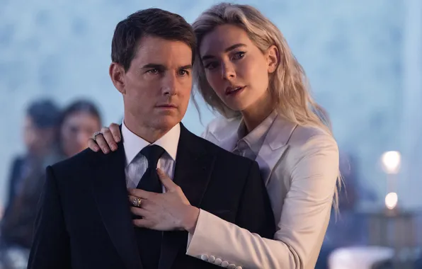 Frame, pair, two, action, Tom Cruise, Tom Cruise, Ethan Hunt, Vanessa Kirby