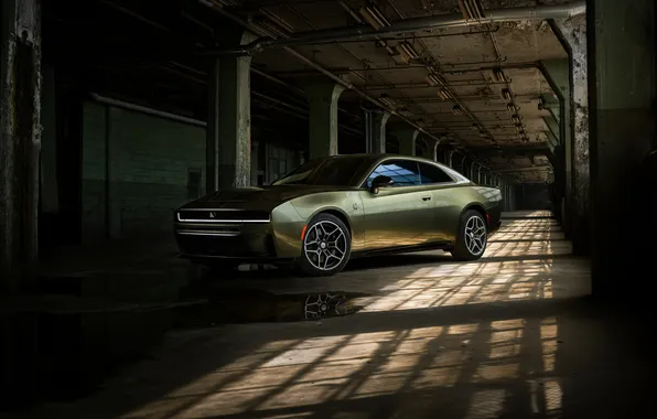Picture muscle car, side view, Dodge Charger, American Car, Front, 2026, Scat Pack
