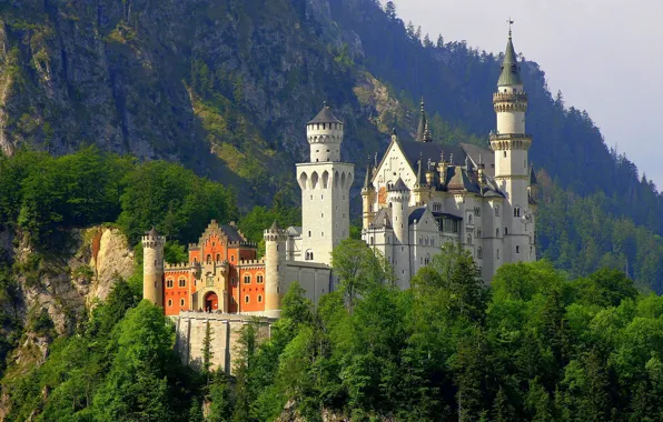 Germany, Neuschwanstein, castle, the Neuschwanstein castle. Bayern