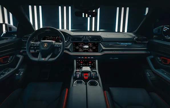 Lamborghini, Wallpaper, Lamborghini Ad Personam Urus SE Interior