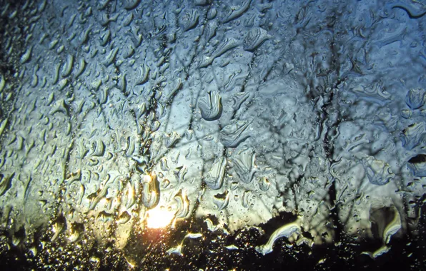 Picture glass, clouds, rain, sky, Pure