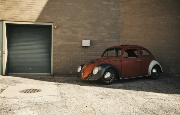 Picture volkswagen, beetle, Old, Jakes