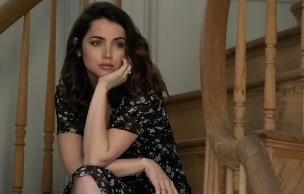 Wallpaper the film, dress, actress, brunette, beauty, beautiful, Ana de  Armas, Ana de Armas for mobile and desktop, section девушки, resolution  3840x2160 - download