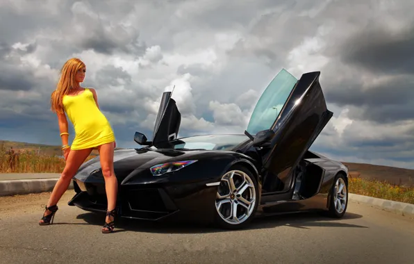 Picture Girl, Black, Aventador