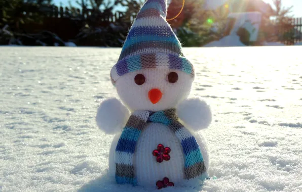 Winter, snow, snowman