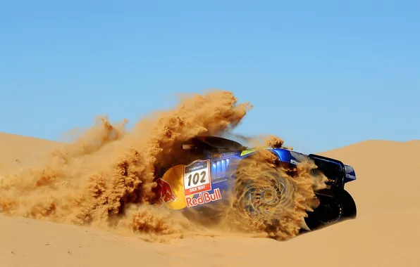 Picture Sand, Photo, Auto, Volkswagen, Desert, Touareg, Rally, Dakar