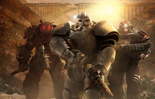 Robots, Fallout, Postapocalyptic, Fallout 76