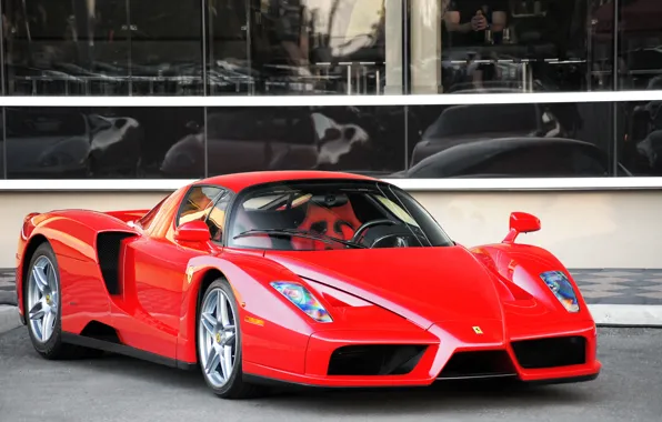 Picture Ferrari, red, supercar, Enzo