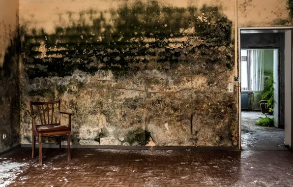 Picture room, the door, chair