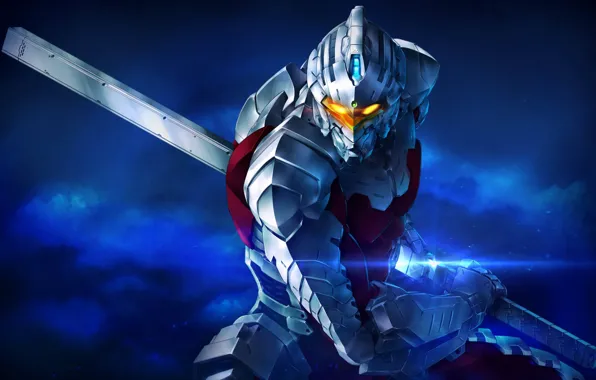 Fiction, sword, anime, costume, helmet, armor, superhero, ultraman